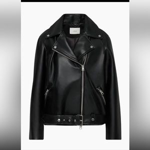 ARITZIA Wilfred vegan leather moto jacket